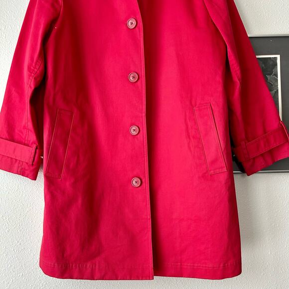 Vintage Talora trench coat jacket cotton lightweight fall  preppy minimalist XS - Picture 11 of 11